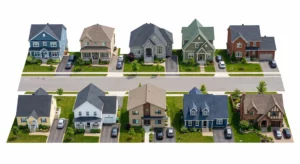 Il y a dix maisons